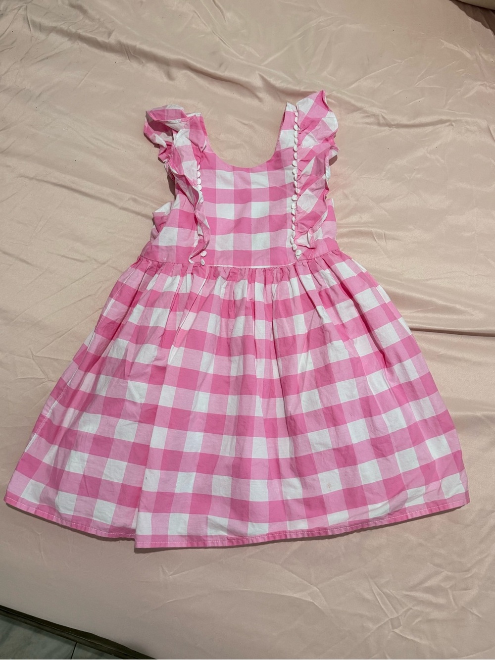 Max Studio Kids Pink and White Gingham Dress